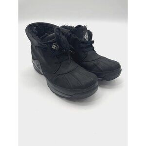 Columbia Womens 7 Black Snowboot Faux Shearling Lined Outdoors Winter Waterproof